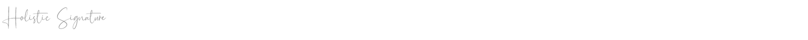 Holistic Signature font preview